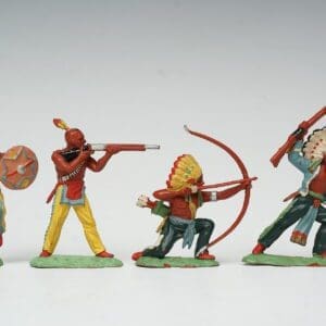 SOLD Herald Zang Fighting Indians - Set of 4 SUPERB!