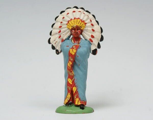 SOLD Herald Zang Indian Chief Standing - Light Blue Robe
