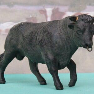 SOLD Herald Black Bull with Ring in Nose