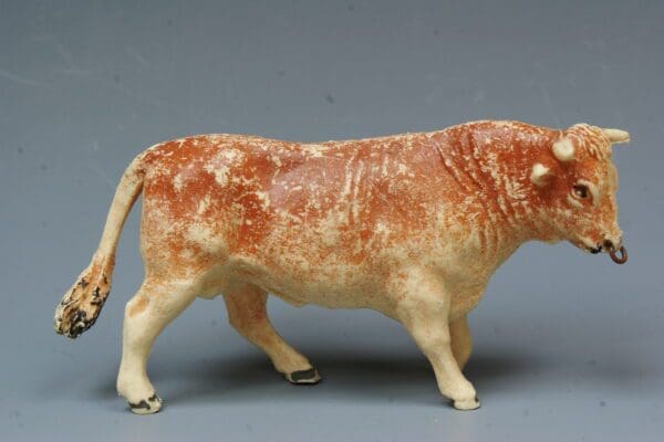 SOLD Herald Jersey Bull - Early DARKER Brown Paint!