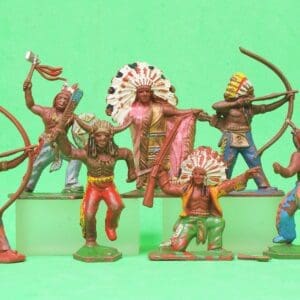 SOLD Lone Star Indians - Group of 7 Figures