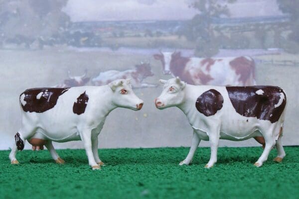 SOLD B&S Farm Series Cows - Dark Brown Markings