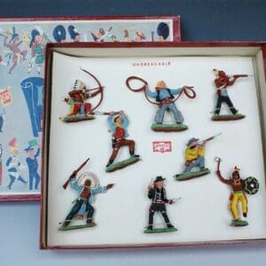 SOLD Herald Zang Cowboys & Indians - 8-Piece Box Set