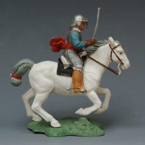 SOLD ECW Mounted Roundhead Officer - WHITE Horse, Poor Box