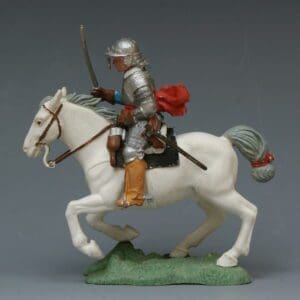 SOLD ECW Roundhead Officer, Mounted - WHITE Horse
