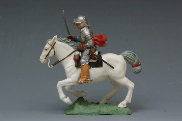 SOLD ECW Roundhead Officer, Mounted - WHITE Horse