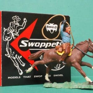 Herald Swoppet Mounted Cowboy with Lasso (1958 Issue)