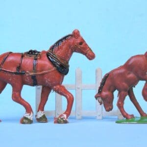 Cherilea Farm Cart Horse and RARE Bucking Colt