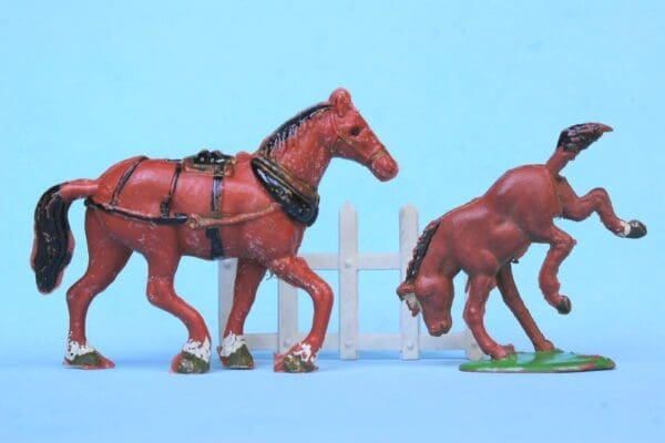 Cherilea Farm Cart Horse and RARE Bucking Colt