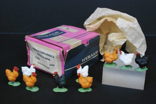 SOLD Britains Farm Cocks & Hens Trade Box