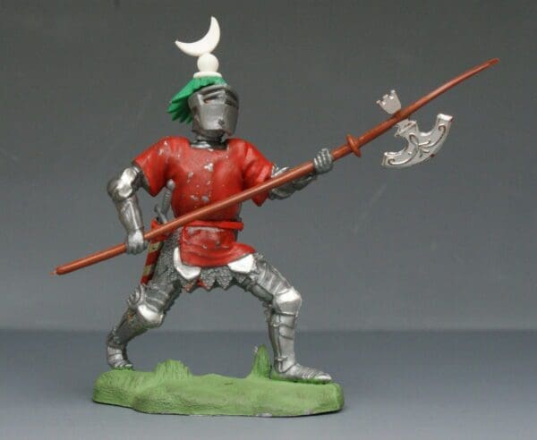 SOLD Swoppet C15th Knight with Pike, red tunic
