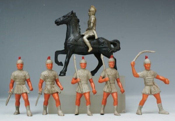 Poplar Plastic Mounted Roman Legionnaires - Colour Variants
