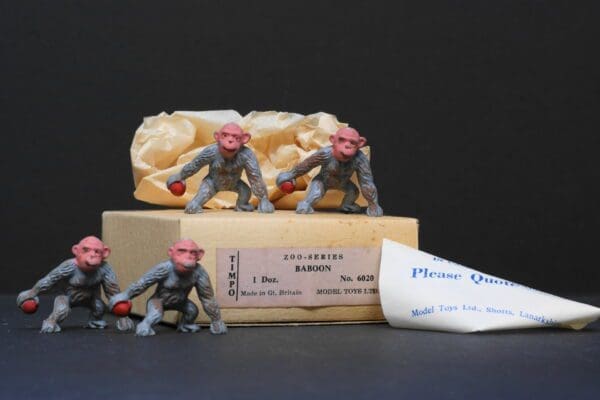 SOLD Timpo Baboon Zoo Series Trade Box