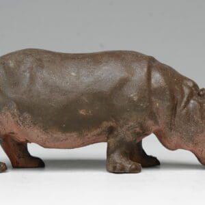 SOLD Britains Zoo Series Adult Hippopotamus - Early PINK Belly