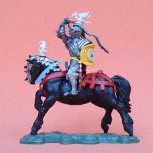 SOLD Swoppet C15th Mounted Knight Attacking