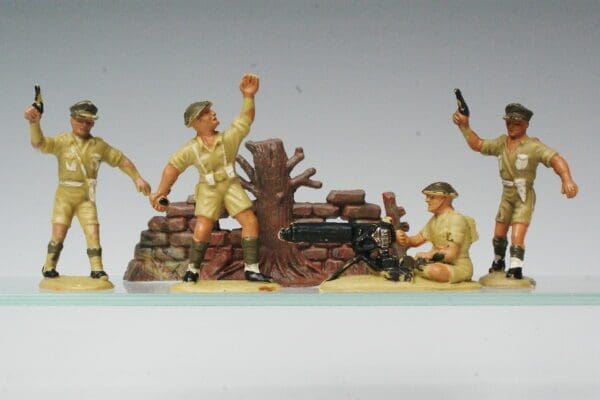 SOLD Charbens British 8th Army & Ruined Wall with Tree