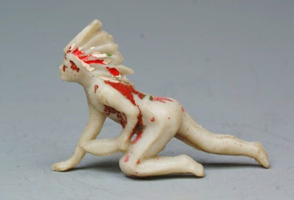 SOLD Harvey Early Plastic Red Indian Crawling (Lead Mould)