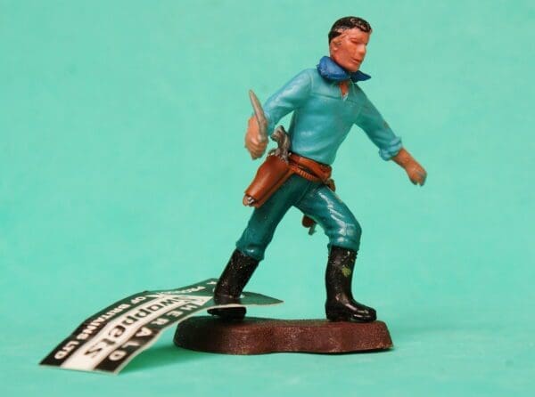 Swoppet 2nd Series Cowboy Knife-fighter with Shop Tag