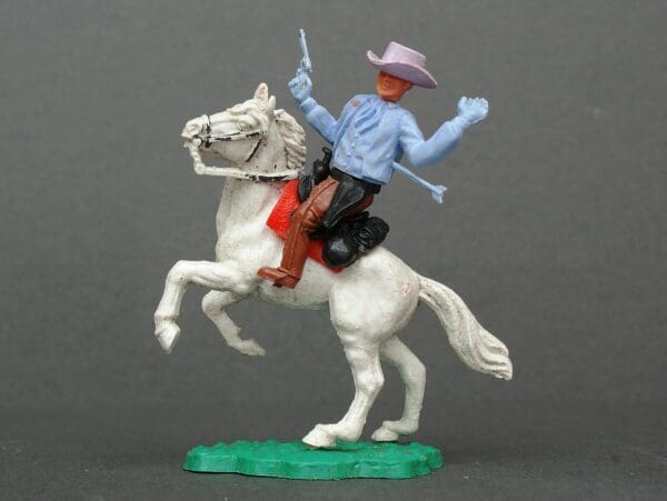 SOLD Timpo 1st Series Mounted Wounded Cowboy