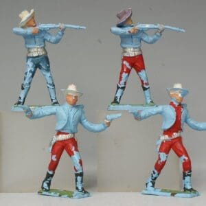 NEW! Cherilea 60mm Cowboys - LIGHT BLUE Plastic