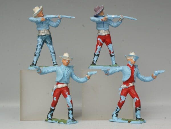 NEW! Cherilea 60mm Cowboys - LIGHT BLUE Plastic