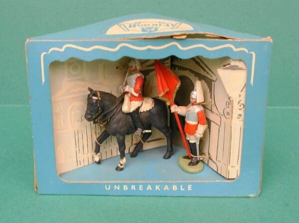 SOLD Herald Life Guards Triangular Military Display Carton