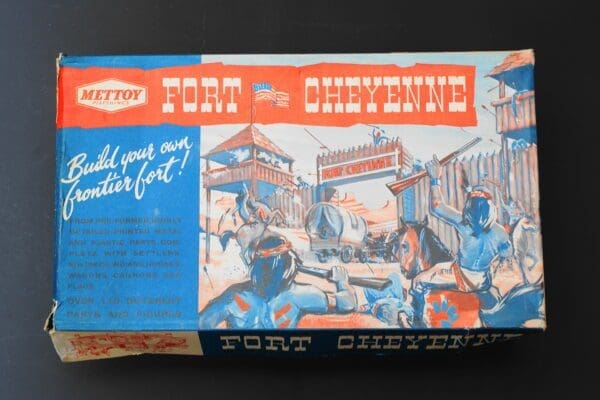 SOLD Mettoy Fort Cheyenne Play Set with Figures