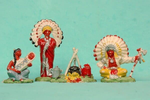 SOLD UNA/VP Wild West Camp-fire Indians - Matching Set!