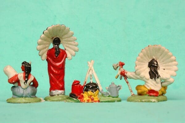 SOLD UNA/VP Wild West Camp-fire Indians - Matching Set! - Image 3