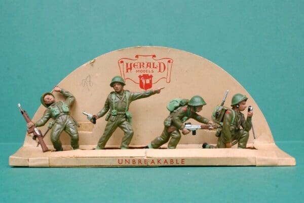 SOLD Herald Khaki Infantry - Early Military Display Card