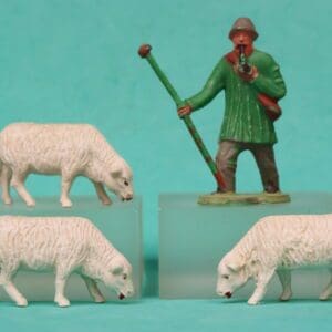 SOLD Timpo Farm Series - Shepherd & Sheep Feeding
