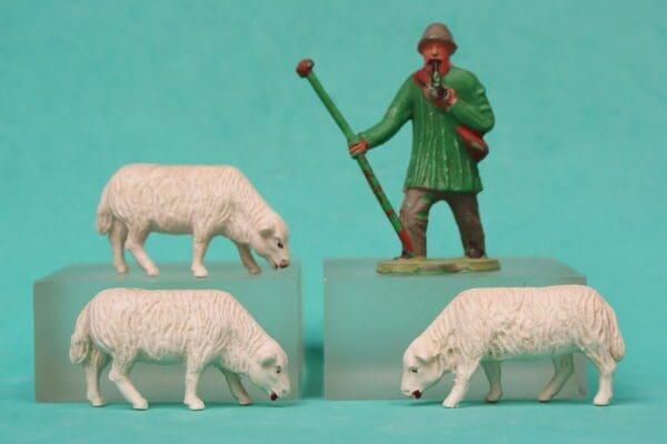 SOLD Timpo Farm Series - Shepherd & Sheep Feeding