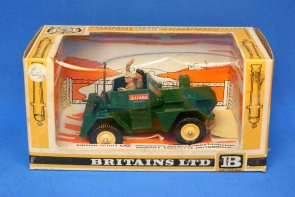 SOLD Britains Deetail British Scout Car - Boxed!
