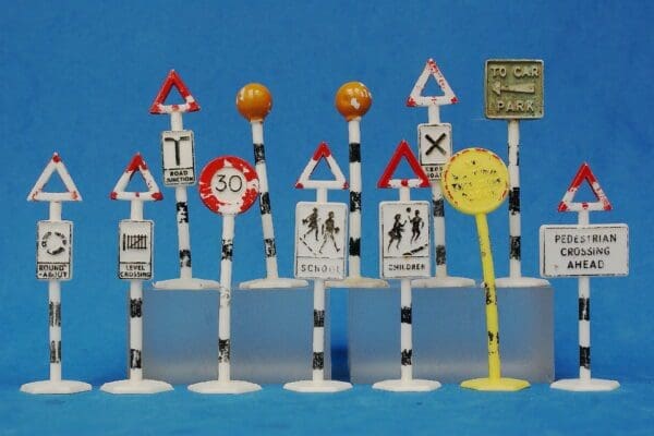 SOLD B&S Road & Garage Traffic Signs - Good Lot