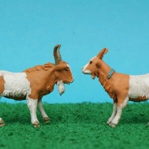 SOLD Herald Goats (Tan & White) - Early GLOSS Paint!