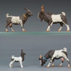 SOLD Herald Goat Family (Grey & White) - Full Set!