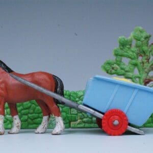 SOLD Speedwell Rare Farm Horse & Cart - RED Wheel Variant!