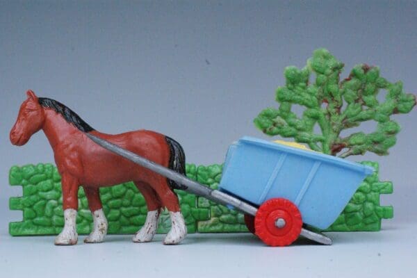SOLD Speedwell Rare Farm Horse & Cart - RED Wheel Variant!