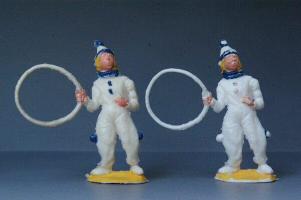 SOLD Gemodels Pair of Clowns with Hoops