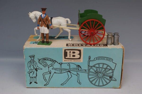 SOLD Britains Milk Float (Green) with Plastic Milkman