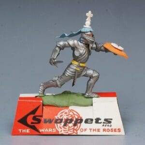 SOLD Swoppet Knight Attacking on Card Shop Plinth!