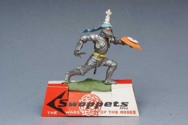 SOLD Swoppet Knight Attacking on Card Shop Plinth!