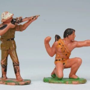 Blue Box Tarzan & White Hunter Playset Figures