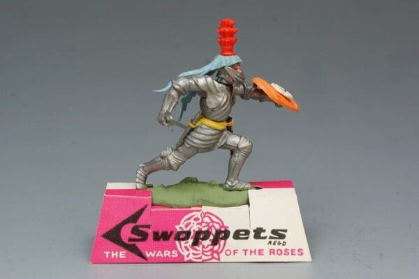 SOLD Swoppet Knight Attacking on Card Shop Plinth!