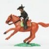 SOLD Timpo Solid Plastic Mounted Cowboy Firing Twin Guns