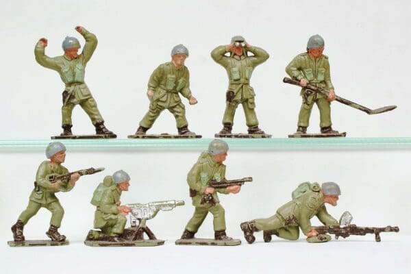 SOLD Lone Star Paratroopers LIGHT Green - Set of 8
