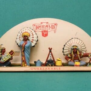 SOLD Herald Zang Indian Encampment Display Card