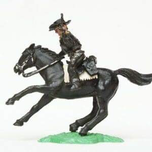 Timpo Solid Plastic Mounted Cowboy Firing Twin Guns #2