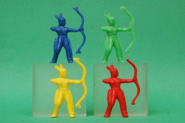 Poplar Quaker Indians Firing Bow - 4 Colours