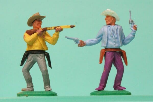 SOLD Timpo 1st Series Cowboys - Separate Gun-belts